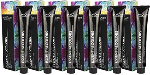 PostQuam - Pack de 6 Tintes de Peluqueria Profesional de Elevado Poder Cubriente | Tinte Permanente 100% Cobertura de Canas Garantiza Color Natural Uniforme y Duradero - Más de 90 Colores Disponibles