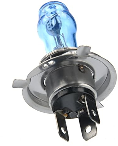 BUGUUYO Bombillas de Faros de Coche Bombilla de Xenón H4 12v 100W/90W 6000K Luz Blanca Superbrillante Lámpara Halógena para Auto