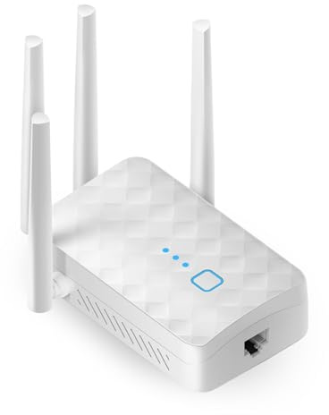 Repetidor WiFi, Extensor WiFi, Amplificador de Señal WiFi1200mps, Amplificador de WiFi para Casa, Banda Dual de 5 GHz y 2,4 GHz, Modo Ap, Repetidor WLAN WiFi 5