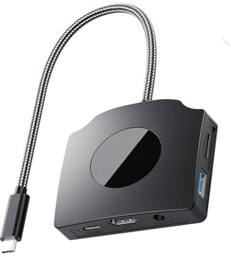 Estación de acoplamiento para portátil 4K 1080P 60Hz USB C divisor de salida de vídeo HDTV convertidores de puerto para computadora portátil de escritorio