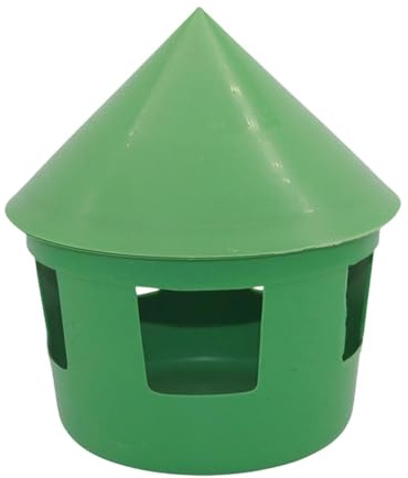 Générique Mangeoire pour Pigeons avec Couvercle, Distributeur de Nourriture pour Poules, Canards et Calopsittes, à Installer dans Un Bac à Sable de Jardin.
