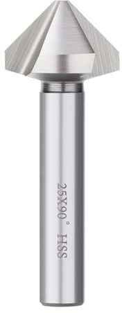 BALUGAEA Kegelsenker 25 mm HSS Senker und Entgrater für Holz, Metall, Stahl, Kunststoff, Metallsenker, Holzsenker, Versenker, Senkbohrer, 90° präzises Bohren und Senken