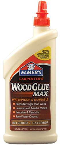 Elmer's Carpenter's Wood Glue Max, Interior and Exterior, 16 Ounces