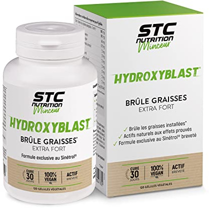 STC NUTRITION - Hydroxyblast® - Brûleur de graisses & coupe-faim naturel à base de plantes - Actif breveté Sinetrol® -Perte de poids & Contrôle de l'appétit - 120 gélules végétales
