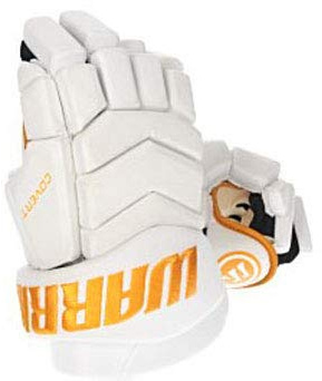 Warrior Covert team ishockeyhandske junior vit-guld specialutgåva (25 cm)