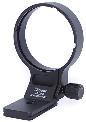 iShoot Tripod Mount Ring, CNC Metal Lens Collar Support Compatible with Tamron SP 150-600mm f/5-6.3 Di VC USD G2 Lens A022, Built-in Arca Type Quick Release Plate for Arca-Swiss Fit Tripod Head Clamp