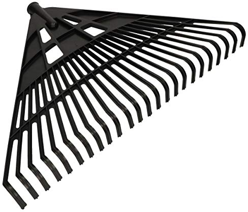 KOTARBAU® Balai à Feuilles en Plastique 610 mm Noir Râteau sans Manche Outils de Jardinage Accessoires pour l'entretien de Votre Jardin
