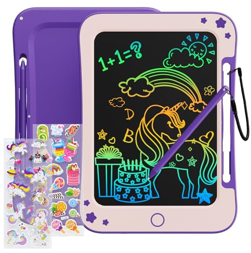 TEKFUN Kids Toys for 3 4 5 6 Years Old Boys Girls Gifts, 8.5 Inch LCD Writing Tablet Kids Drawing Board, Educational Travel Toys Boy Girl Birthday Christmas Gifts Age 3-8 (Purple)