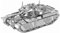 Hsthe Sea 3D Metal Puzzle Jigsaw, 3D Puzzles Metal Model Kit-DIY 3D Metal Jigsaw Puzzle- Christmas Birthday Gifts for Teens and Adults- MK50 Tank