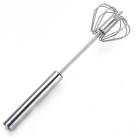 PARENCE – Impasto rotativo semiautomatico in acciaio inox 30 cm – Impasto manuale professionale per uova, pasta, salse, panne – Utensili da cucina
