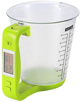 Fdit Brocca Graduata Digitale con Display LCD, Bilancia da Portatile e Misurino per Chef Domestici (Fditvafgjezq24-190724AH05-3)