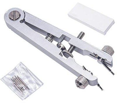 Solvind Watch Spring Bar Plier, Alloy Steel Watch Band Removal Tool, Adjustable Watch Bracelet Strap Adjuster, Professional Watch Repair Tool for Watchmakers & Hobbyists