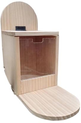 De Madera para Ardillas - Casa De Alimentación para Ardillas Listadas De Madera | Estaciones De Alimentación ParaArdillas | Casa De Comida para Mesa De Picnic para Animales Pequeños, para Ja