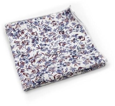 SDIUAKBV Herr ficknäsduk klassisk bomull 24 cm näsduk elegant blommönster ficknäsduk för kostymen