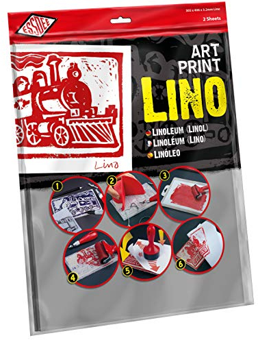 Educational Arts Essdee Kunstdruck Bastelset zum Linoleum (406 x 305 x 3,2 mm Lino 2 Stück)