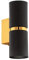 EGLO LED Wandlampe Passa, 2 flammige Wandleuchte, Wandstrahler innen aus Metall in Schwarz und Gold, Wohnzimmerlampe, Flurlampe mit Up and Down Light, rund, GU10 Fassung