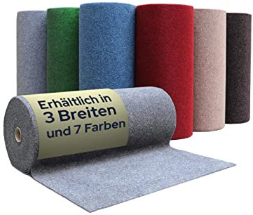 Primaflor Rasenteppich GREEN Meterware – Grau-Blau - 4,00m x 5,00m – Outdoor Kunstrasenteppich wetterfest & pflegeleicht