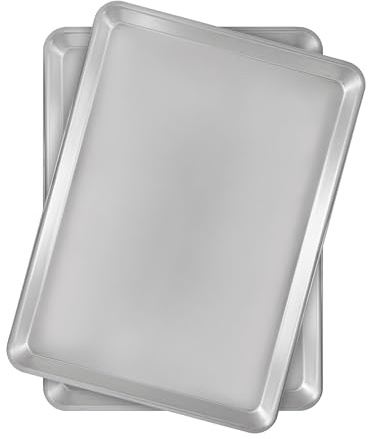 Fat Daddio's Natural Aluminum Half Sheet Pan, 2-Pack