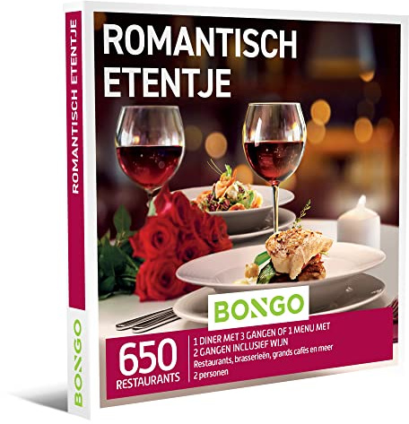 Bongo Romantisch Etentje Cadeaubonnen Unisex-Adult, Veelkleurig, Eén maat
