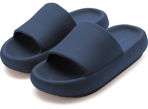 Donpapa Ciabatte Casa Donna Estive Pantofole Nuvola Uomo Originali Piscina Slides Gomma Cuscino Doccia Sandali Antiscivolo Scarpe da casa YZ Blu 37-38