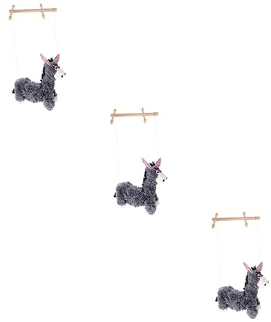 Vaguelly 3St Esel-Marionette Clownhand interaktives Plüschtier pupskissen interaktives puppenaugen Weihnachtssto Kinderspielzeug Leistung Plüschpuppe den Draht ziehen