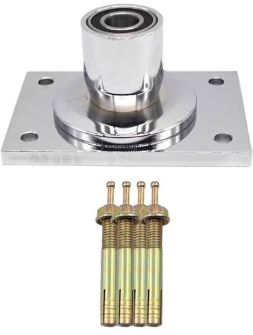 Ronyme Feste Flanschplatte für Pole Dance, rechteckige Oberplatte für Pole Dance-Stangen, einfach zu installierende Deckenhalterung für Deckentanzstangen