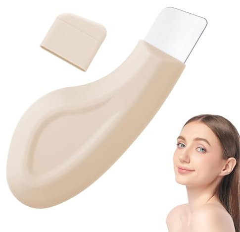 Kinretixia Strumenti per la rimozione di punti neri beige per il naso, spatola per la pulizia profonda della pelle, raschietto per il viso delicato e sicuro