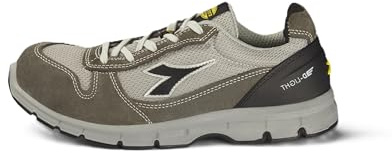 Utility Diadora Run Text Low S1p SRC ESD, Men's Shoes, Grey Castle Grey Aluminium, 45 EU