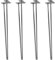 STILISTA® 4er Set Hairpin Legs Möbelfüße mit Zwei Stangen 10 bis 70 cm, schwarz oder Silber