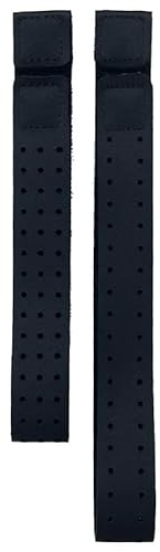 Fitspur Orange Theory Ersatz-Armband für Herzfrequenzmesser, weiches Armband, kompatibel mit OTF, verstellbar, Schwarz + Schwarz