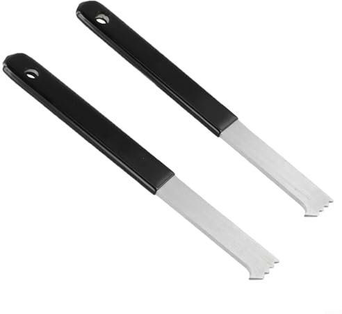 WIIYENA Kit di attrezzi per estrattori per pavimentazione resistente, per rimozione di mattoni e paesaggi, con raschietto per giunti e denti per giardino e prato