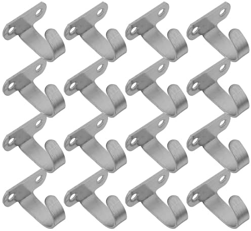 Cabilock Lot de 20 Crochets de Plafond en Acier Inoxydable Vis Supports Polyvalents Suspendre de Plantes Paniers Suspendus et Hamacs pour Décoration Intérieure et Extérieure