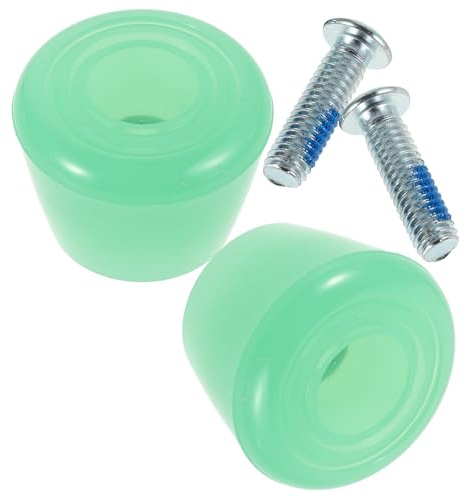 ARTSEWPLY Butées de Frein en PU pour Patins à roulettes à Double Rangée, 1 Paire Vis, Accessoires pour Rollers Quad et Skateboards, Bloc de Frein Solide et Compatible pour Patinage en Ligne