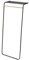 Yamazaki 7079 TOWER Standgarderobe mit Regal, schwarz, Stahl/Holz, Minimalistisches Design, 60 x 46 x 160 cm (LxBxH)