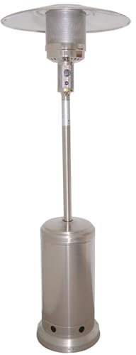 Marko Outdoor Patio Radiant Heater Garden Gas Patio Heater Butane Propane LPG Brushed Stainless Steel Outdoor Fire