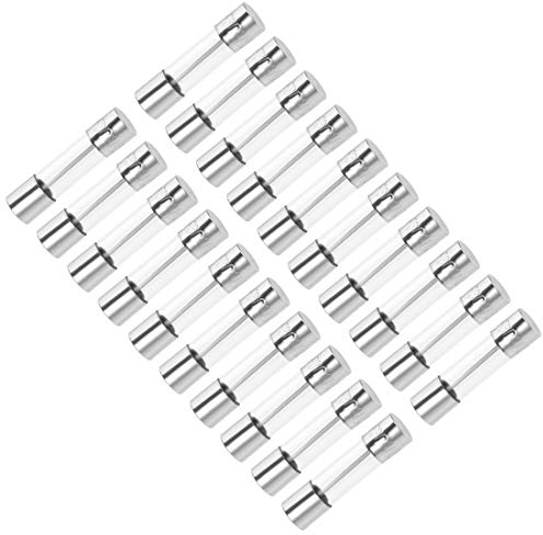 sourcing map 20Stk Patronensicherungen 30A 250V 5x20mm Schneller Schlag Ersatz für Audio Alarmverstärker Glassicherungen