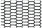 Griglia a nido d'ape 120 x 40 cm universale tuning esagono 15 x 35 mm sagomabile per auto nero 04608