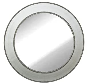 HOUSE ATTACK Möbel & Wohnaccessoires LC Home Wandspiegel Spiegel »Antik« Silber Ø90 cm rund XL Flurspiegel