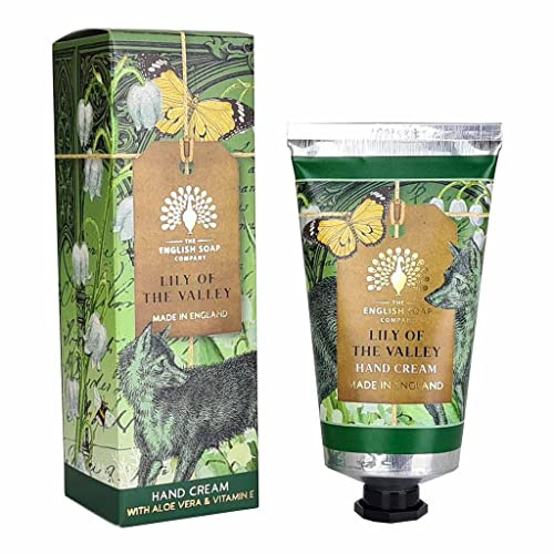 The English Soap Company Anniversary Lily of the Valley Hand Cream - Shea Butter, Aloe Vera and Beeswax Moisturiser - Floral Scent, Recyclable Tube, British Skincare, Made in England - 75ml