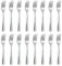 BEWOS Fourchettes, 16 Pièces Fourchettes en Acier Inoxydable, 20,5 cm (8,1 Pouces), Fourchettes de Table Polies Miroir, Fourchettes à Manche Carré, Lavables au Lave-vaisselle, Pour la Maison, l'hôtel