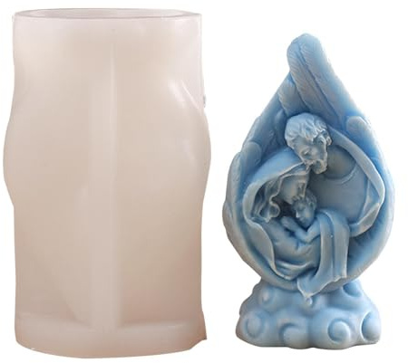 Stampi Per Presepe, Stampo Per Presepe In Silicone Stampo Per Candele In Resina Per Colata Stampo In Silicone Scultura Per Presepe Antiaderente E Riutilizzabile Stampo Per Candele In Resina