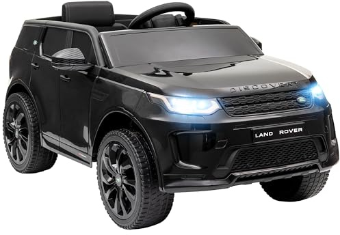AIYAPLAY Land Rover Discovery Sport Licensed Kids Electric Car, 12V Ride on Car with Remote Control, LED Lights, Music, Horn, for Ages 3-6 Years, Black