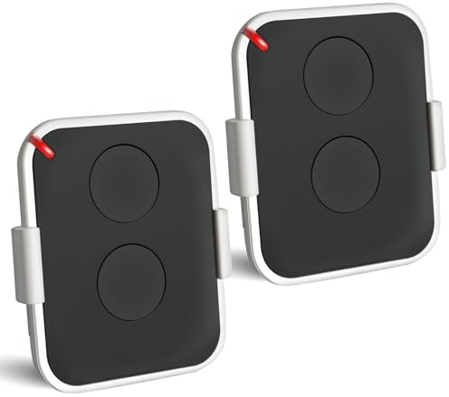 Telecomando per porta del garage, 433,92 MHz, 2 pezzi, telecomando apriporta del garage, 2 canali, compatibile con ON2E, ON4E, ON1E Rolling Code