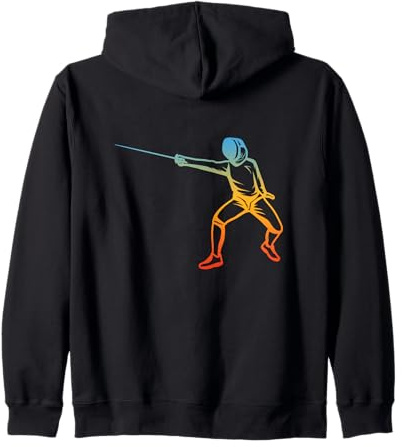 Esgrimista Dibujante Esgrimista Aficionado Épée Sudadera con Capucha