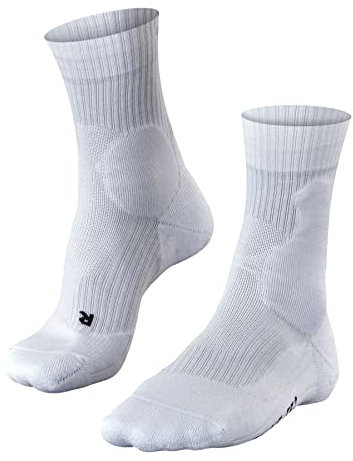 FALKE Herren Tennissocken TE2 M So Baumwolle Funktionsmaterial antiblasen 1 Paar, Weiß White 2000, 44-45