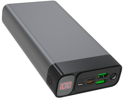 ELEFULL Externer Akku tragbares Ladegerät für Outdoor Camping große powerbank 60000mah mit Kabel schnellladefunktion QC3.0 22.5W & USB C PD20W, LED Display & Flashlight