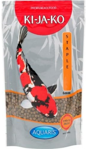 KI-JA-KO Staple Koi-Futter 10 kg / 6 mm Schwimmende Pellets, Ganzjahresnahrung mit Vitaminen & Mineralien für optimale Gesundheit