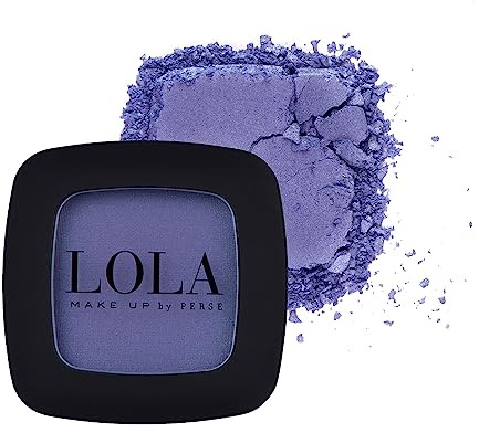 Lola Make Up by Perse Mono Eyeshadow with Natural Ingredients Vegan and Cruelty-Free Eye Makeup Palette High Coverage Satin Eye Shadow for Women, Lavender (027)