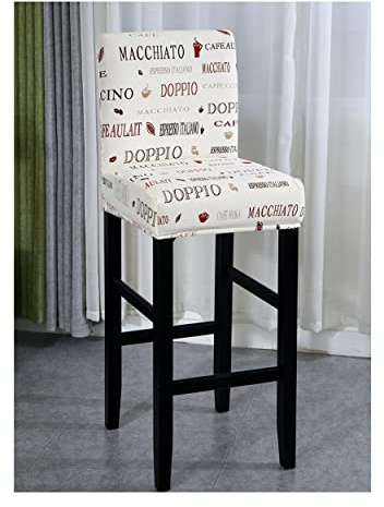 Stretchöverdrag för barstolar Set med 2/4/6 tryckta barstolsstolar, överdrag, mothöjd pubstolar, överdrag, för kök, matsal, snurrstol,Floral 18,2pcs