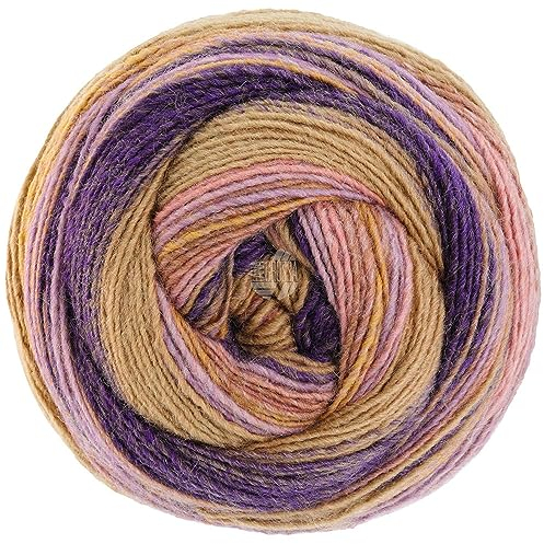Lana Grossa Gomitolo Dipinto 2016 - Khakibraun/Aubergine/Altrosa/Antik-/Grauviolett